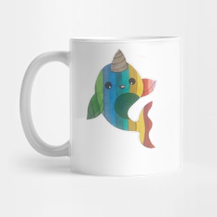 rainbow narwhal Mug